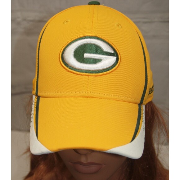 Green Bay Packers Reebok NFL On Field Fitted Baseball Hat L/XL Top of the Line - Picture 1 of 7